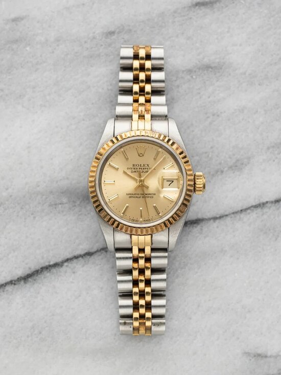 Rolex Accessories - Rolex Lady 18k Datejust 69173 – Two-Tone Champagne Dial 26mm